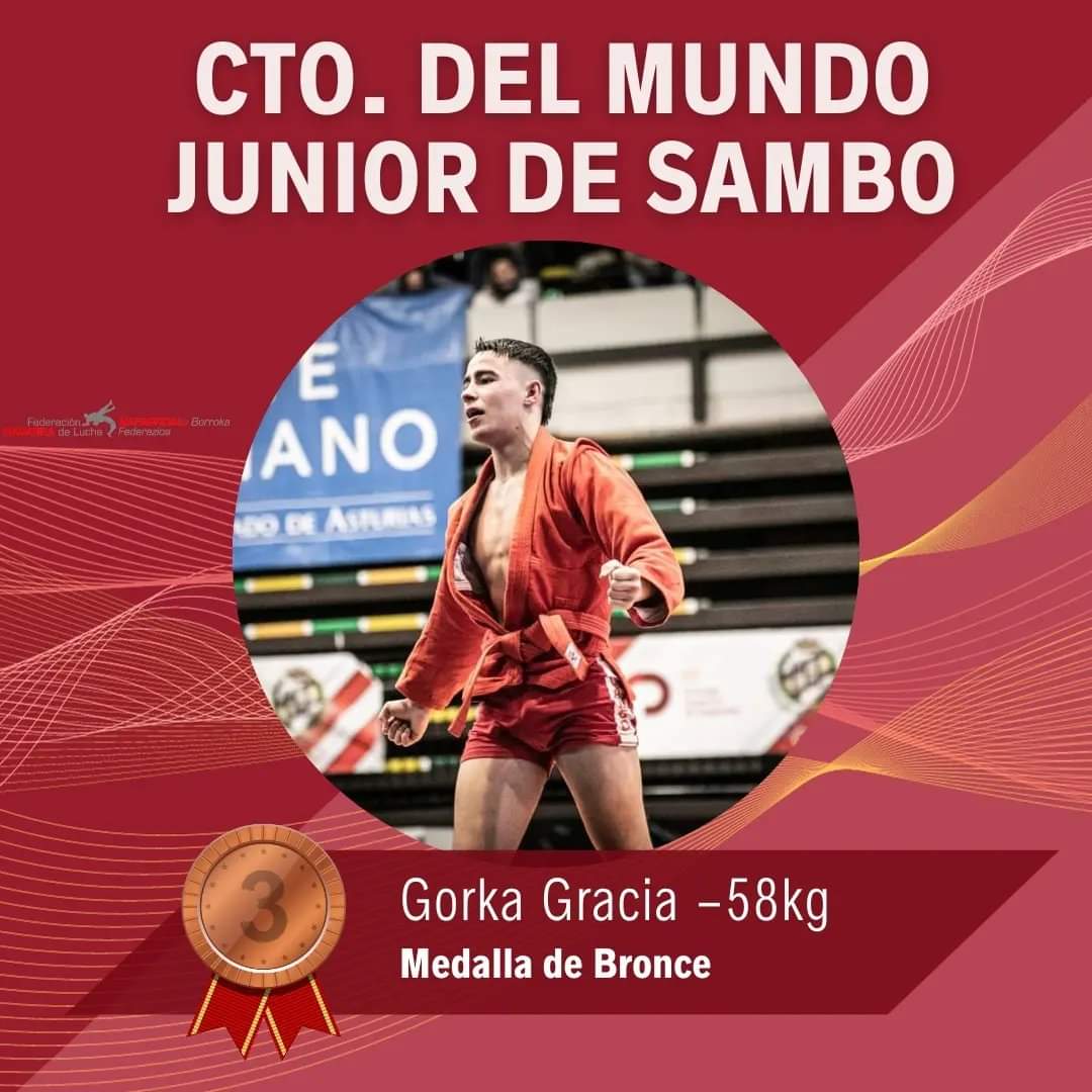 Gorka Gracia se cuelga el bronce en el Campeonato del Mundo J&uacute;nior de Sambo